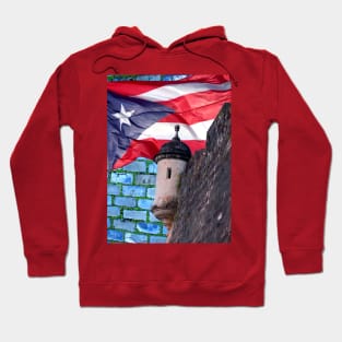 Puerto Rico Flag Old San Juan Photography Hoodie